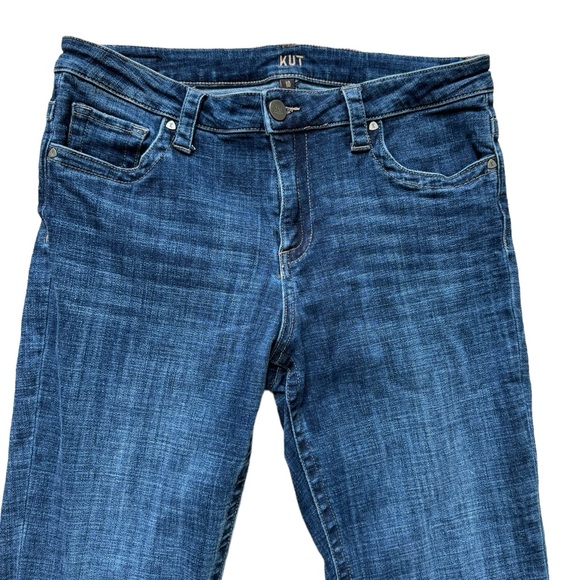 KUT From The Kloth Blue‎ Mid Rise Straight Leg Denim Jeans | Women’s Size 10 - Picture 2 of 12